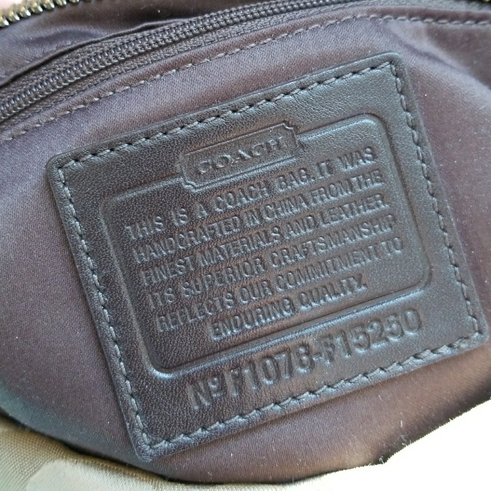 Tan and brown Coach purse - Picture 5 of 7